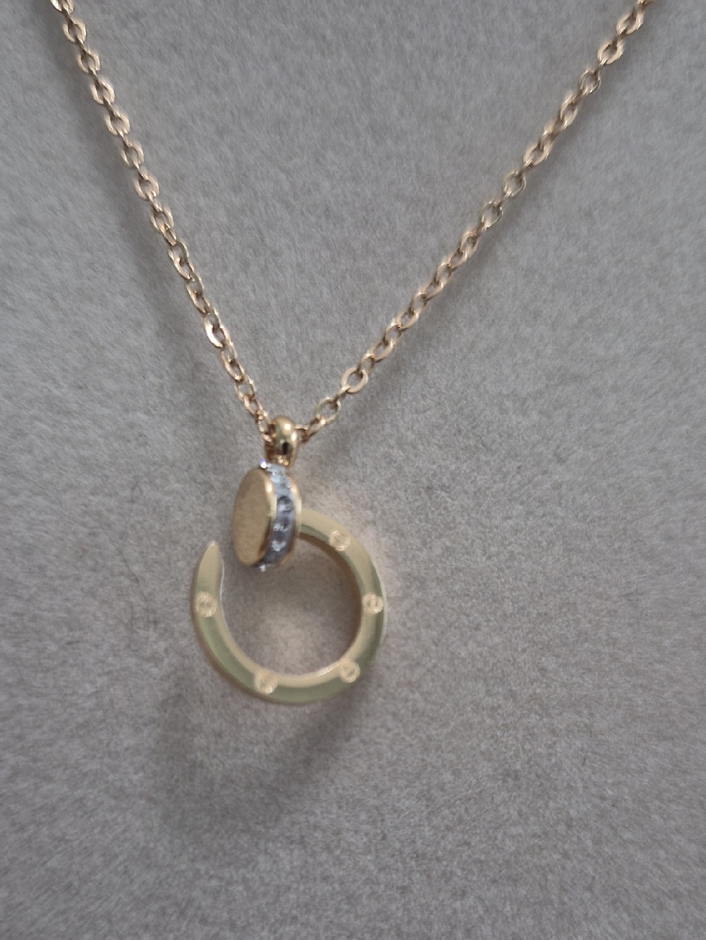Fashion Nail Pendant Necklace